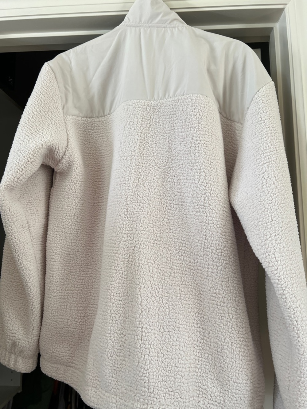 Adidas Light Beige Coze Full-Zip Sherpa Jacket - Picture 4 of 6